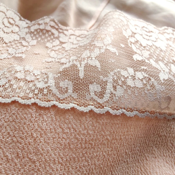 Anne Klein Skirt / Peach w/ Lace / Size 12 / Career - Picture 6 of 7